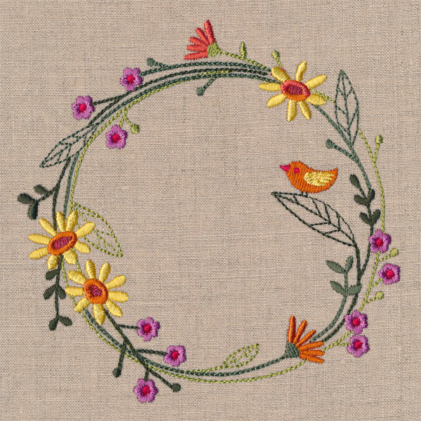 Delicate Autumn Wildflower Wreath - Image 4