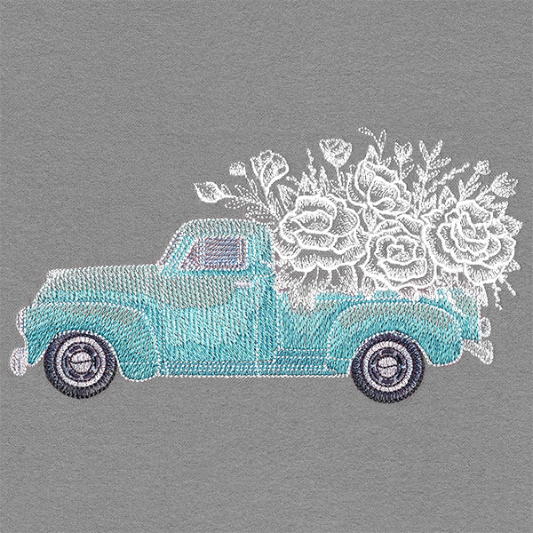Delicate Blooms Retro Truck - Image 3
