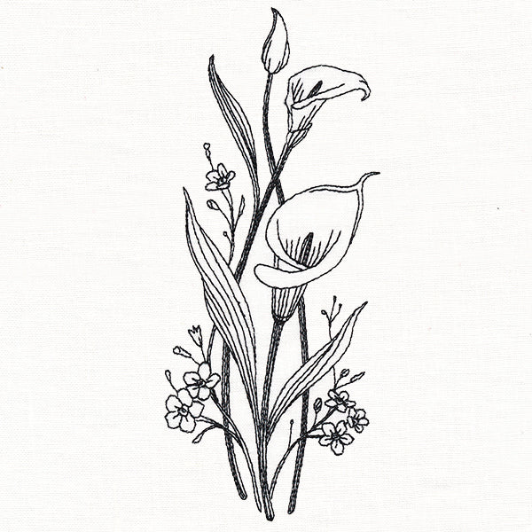 Delicate Calla Lily Stems (Vintage) - Image 4