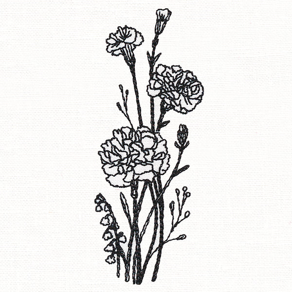 Delicate Carnation Stems (Vintage) - Image 5