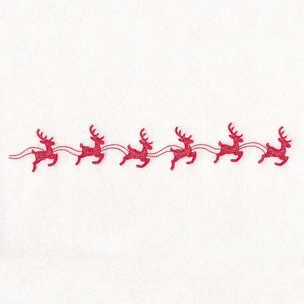 Delicate Christmas Border - Reindeer - Image 3