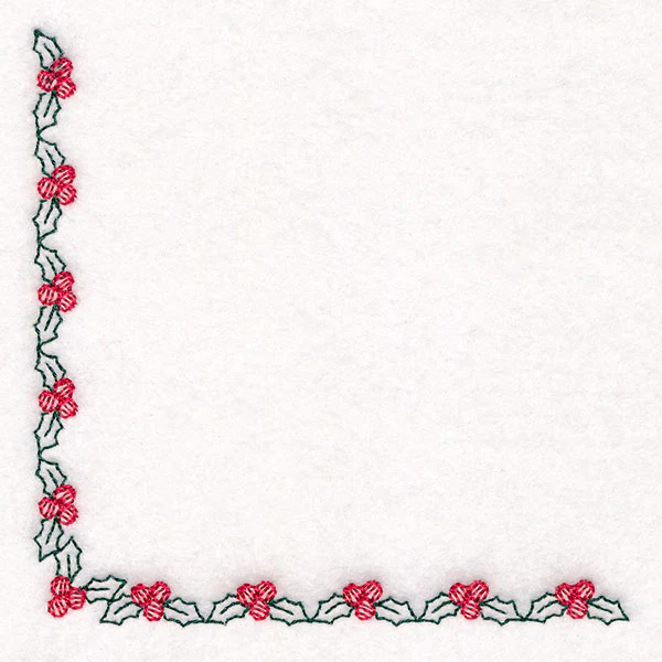Delicate Christmas Corners - Holly - Image 3