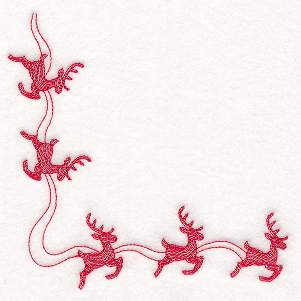 Delicate Christmas Corners - Reindeer - Image 3