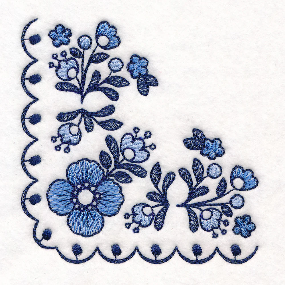 Delicate Delft Corner - Flower 2 - Image 5