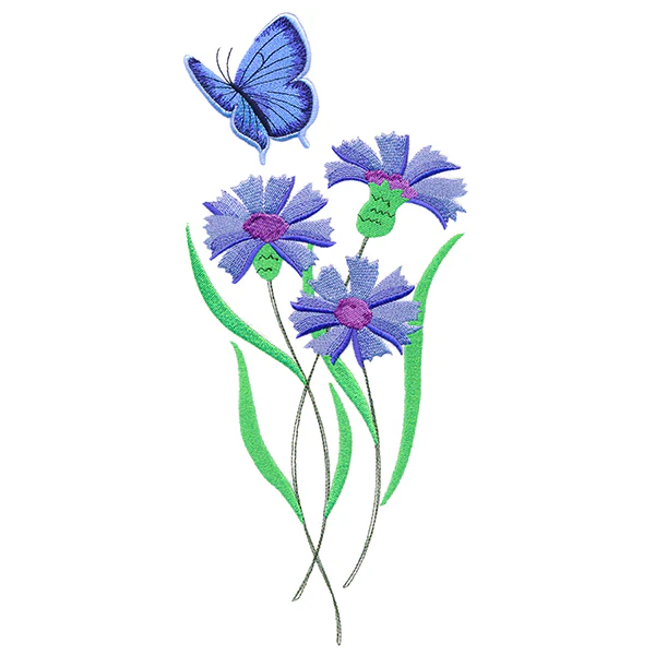 Delicate Eastern Tailed Blue Butterfly in Coneflowers - Image 5