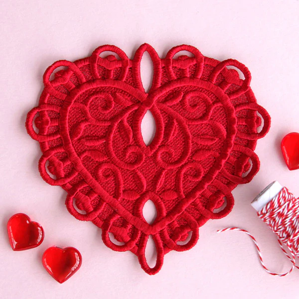 Delicate Filigree Heart (Lace) - Image 13