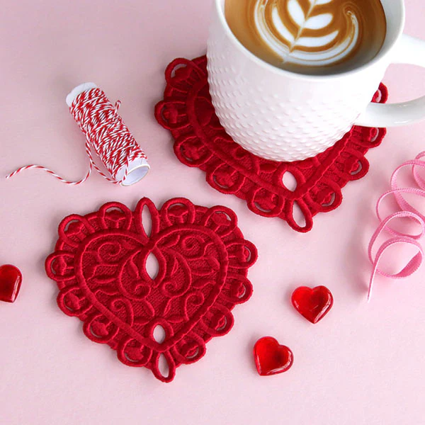 Delicate Filigree Heart (Lace) - Image 2