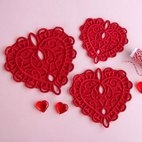 Delicate Filigree Heart (Lace) - Image 3