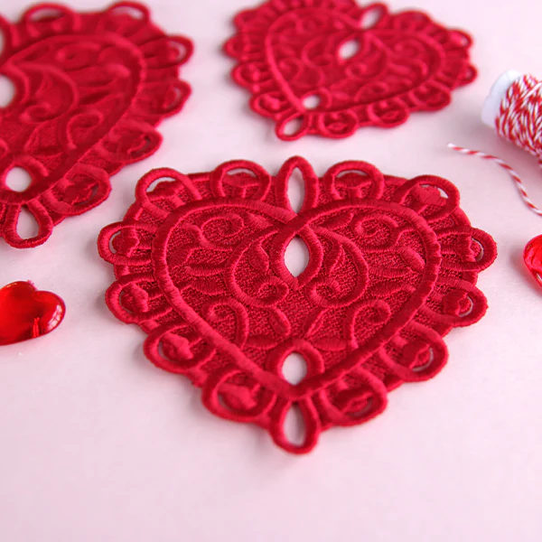 Delicate Filigree Heart (Lace) - Image 4