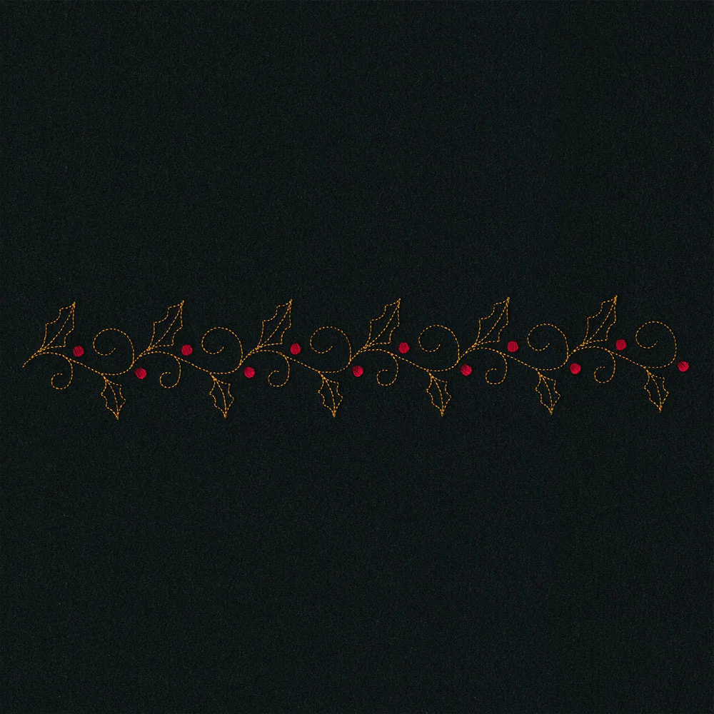 Delicate Holiday Border - Holly - Image 5