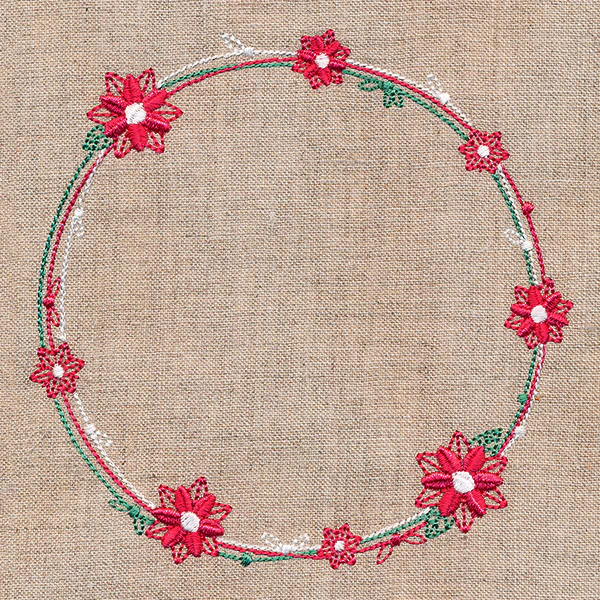 Delicate Poinsettia Wreath - Image 4