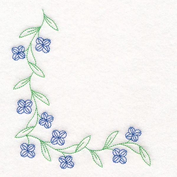 Delicate Spring Corner - Morning Glories