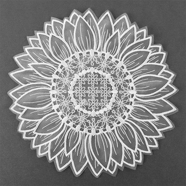 Delicate Sunflower Doily (Organza) - Image 9