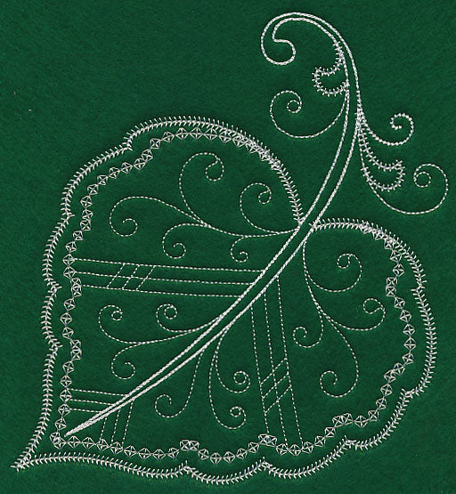 Delicate Whitework Cottonwood Leaf - Image 11