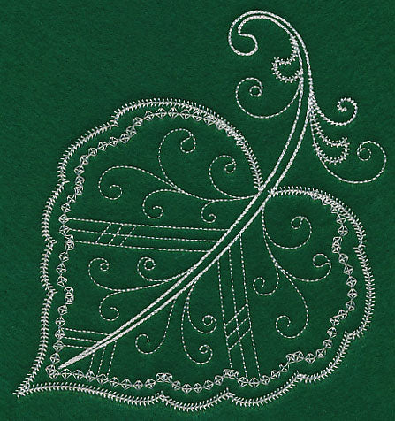 Delicate Whitework Cottonwood Leaf - Image 5