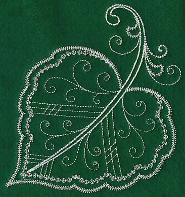 Delicate Whitework Cottonwood Leaf - Image 6