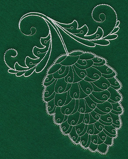 Delicate Whitework Pinecone - Image 3