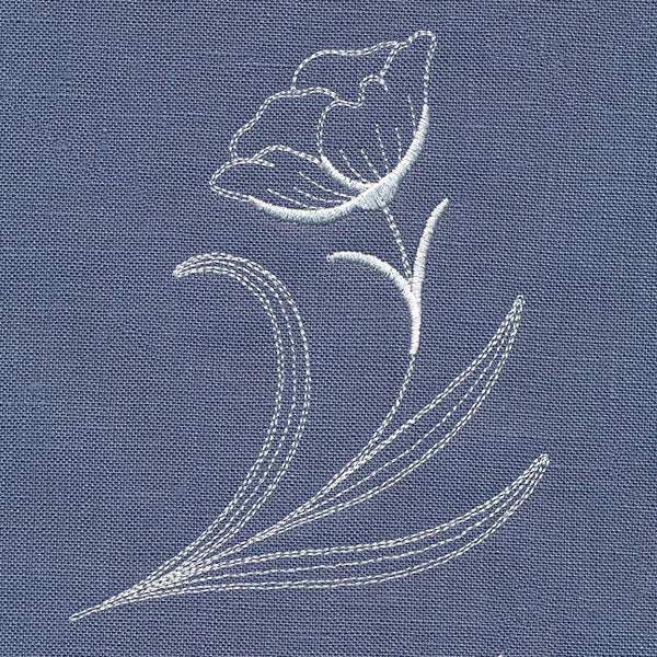 Delicate Wildflower Flourish (Whitework) - Image 2