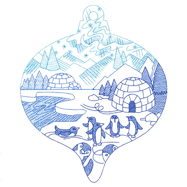 Delightful Penguin Ornament Scene - Image 5