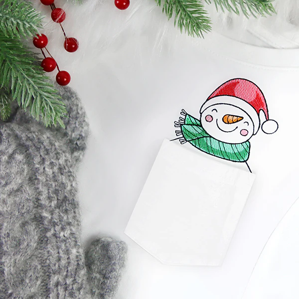 Delightful Snowman Pocket Peeker - Image 6