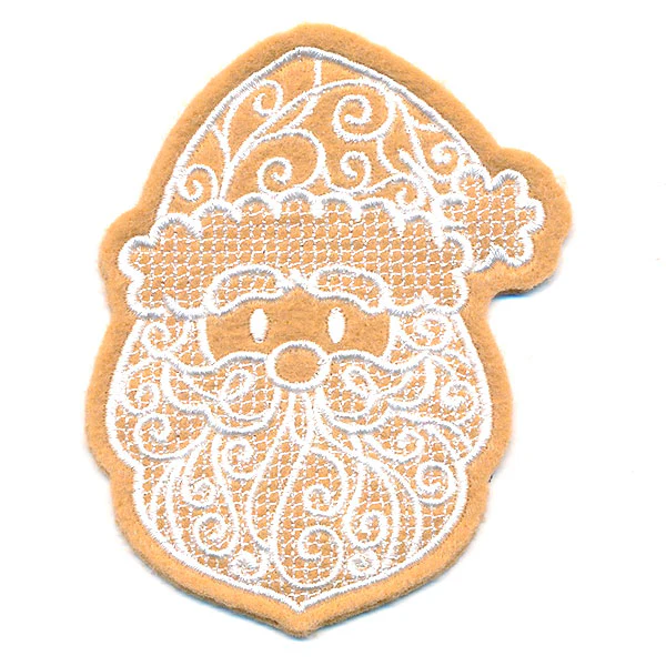 Deluxe Gingerbread Cookie - Santa (In-the-Hoop) - Image 5