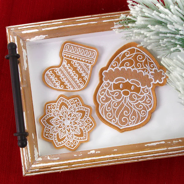 Deluxe Gingerbread Cookie - Stocking (In-the-Hoop) - Image 5