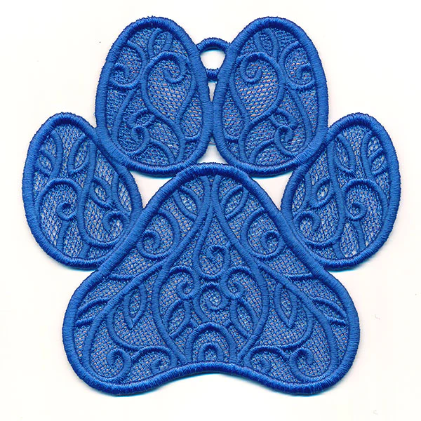 Dog Paw Ornament (Lace) - Image 4