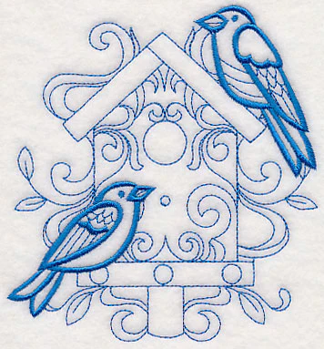 Doodle Birds and Birdhouse - Image 2