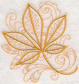 Doodle Buckeye Leaf - Image 3