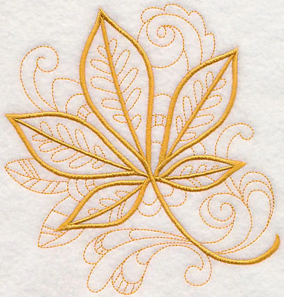 Doodle Buckeye Leaf - Image 5