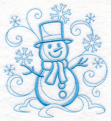 Doodle Friendly Snowman - Image 2