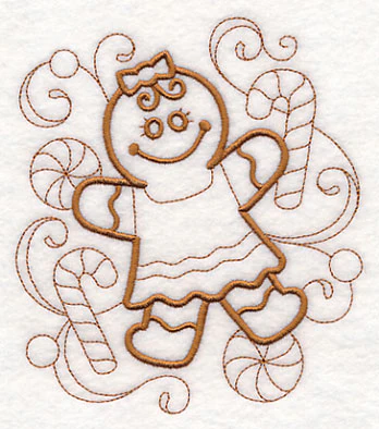 Doodle Gingerbread Girl - Image 3