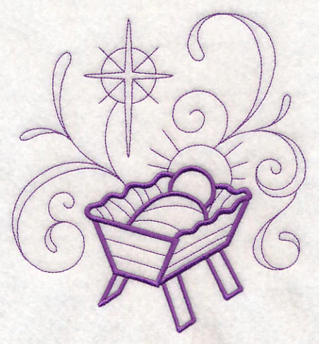 Doodle Jesus in Manger - Image 5