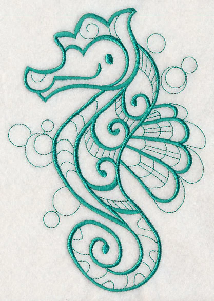 Doodle Seahorse