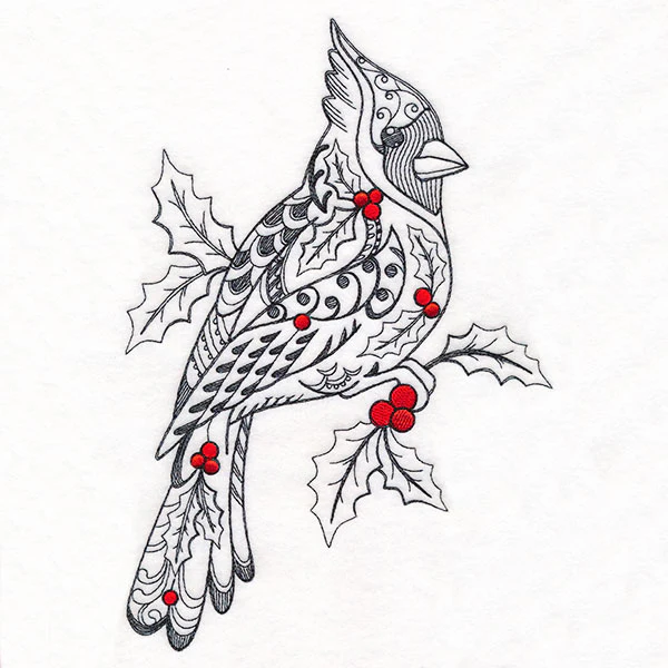 Doodle Treasures - Christmas Cardinal