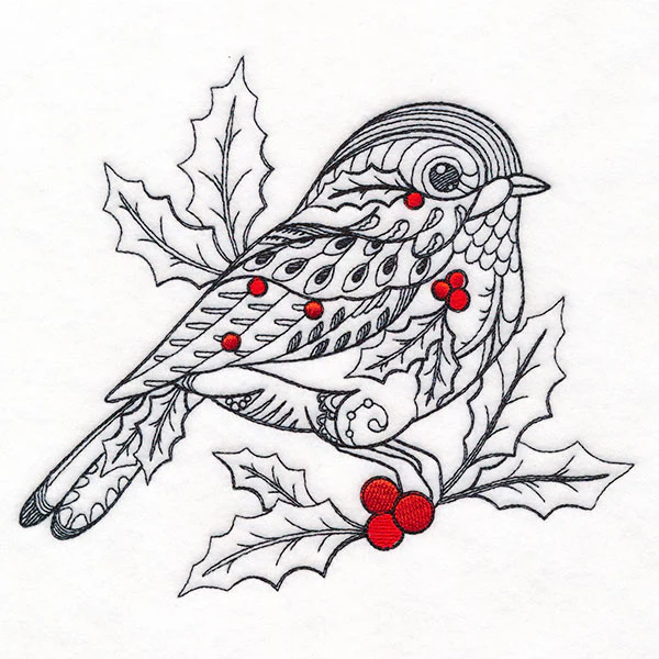 Doodle Treasures - Christmas Chickadee - Image 3