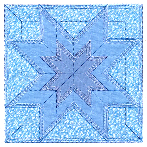 Double LaMoyne Star Quilt Block (In-the-Hoop) - Image 8