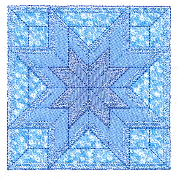 Double LaMoyne Star Quilt Block (In-the-Hoop) - Image 9