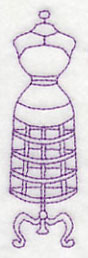 Dress Form 4 (Redwork)