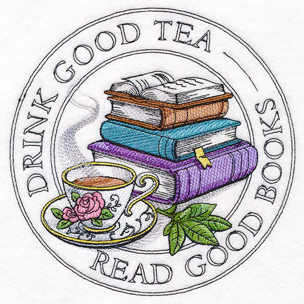 Drink Good Tea, Read Good Books Stamp - Image 3