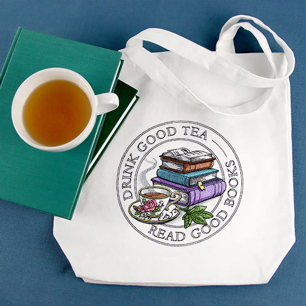 Drink Good Tea, Read Good Books Stamp - Image 4
