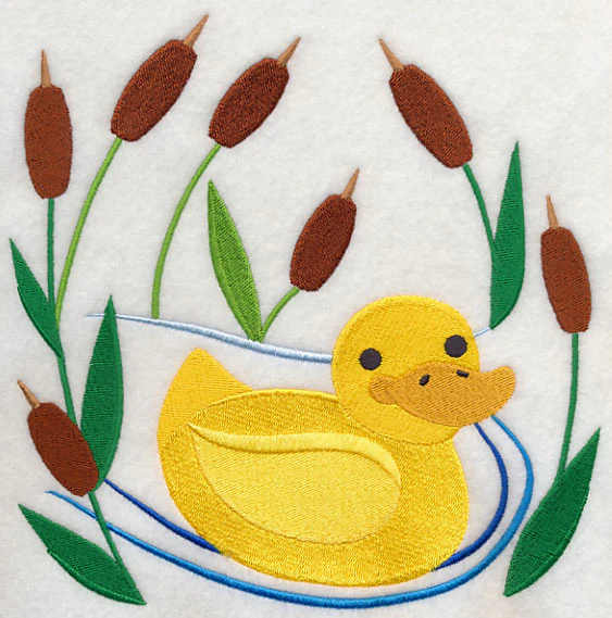 Duck in Cattails - Image 2