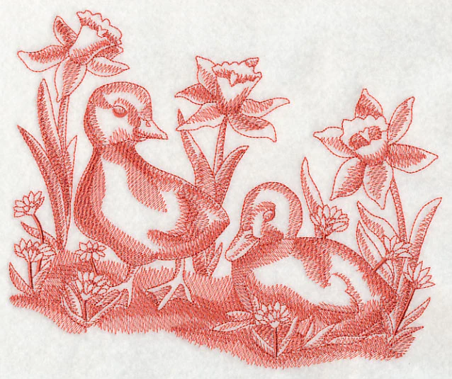 Ducklings and Daffodils (Toile) - Image 5