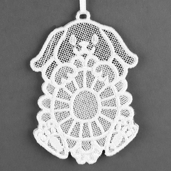 Easter Bunny Frame Ornament (Lace) - Image 2