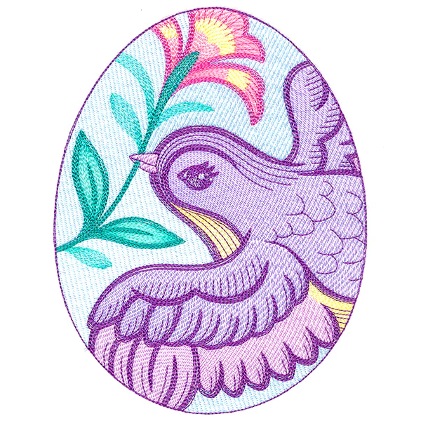 Easter Egg Artistry - Bird and Bloom - Image 2