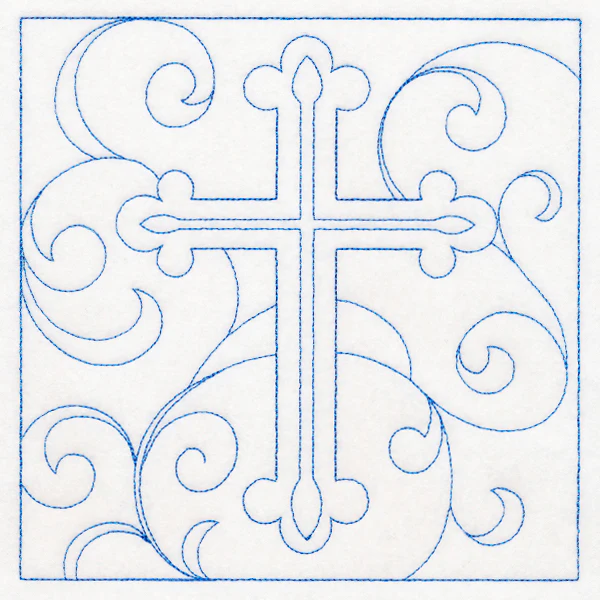 Easter Quilting - Cross (Double Run) - Image 2