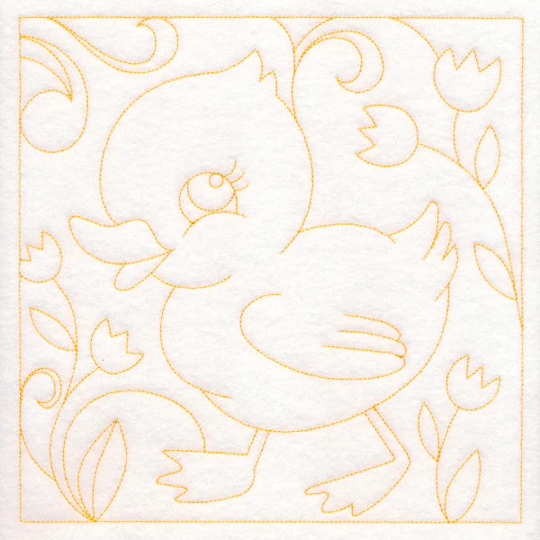 Easter Quilting - Duckling (Double Run)