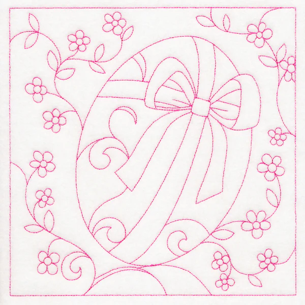 Easter Quilting - Egg (Double Run)