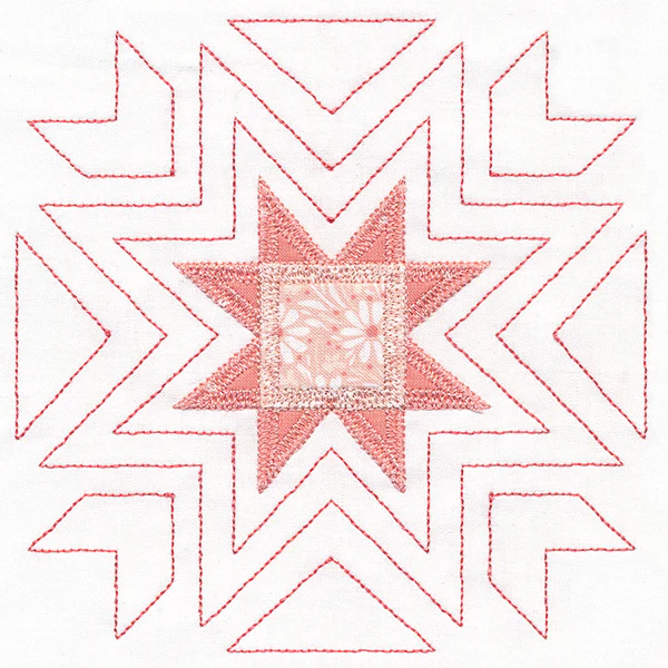 Eight-Point Star Quilt Square (Applique) - Image 5