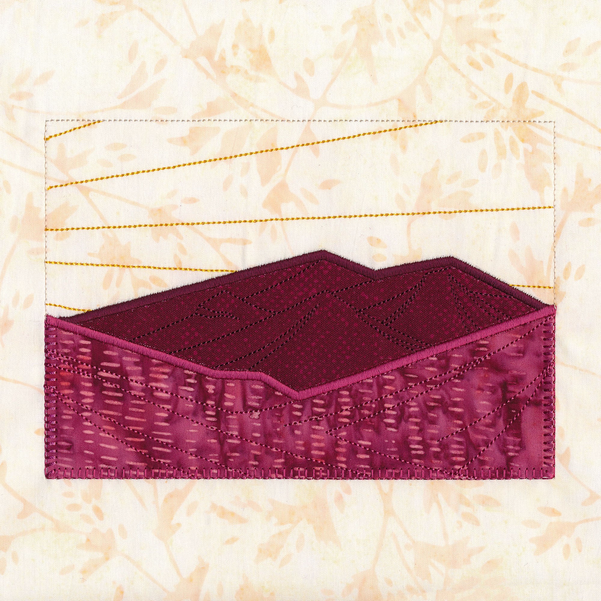 Sunset Mountain Landscape Applique Set - Image 18